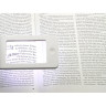 Лупа с подсветкой VEBER G188, 2,5x-4x, 75x43 мм, белая 22704